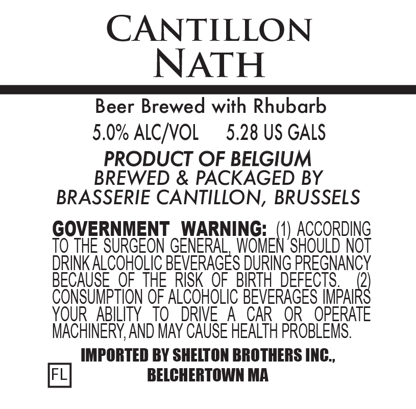 Cantillon Nath, keg