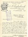 1927 invoice. Collection: Egide Vanhooren.