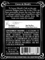 Unreleased 375ml label, rear