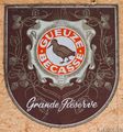 Gueuze Bécasse Grande Réserve enamel sign.