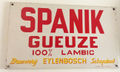 Spanik Gueuze enamel sign, 1960, collection: Lukas Pernet