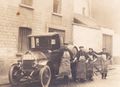 Edouard and Nestor Limbourg on rue Sergent De Bruyne with delivery truck and workers, in the 1920s. Source: Limbourg family archive