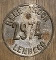 Réne Troch barrel badge at Cantillon. Photo: Mark Linsner