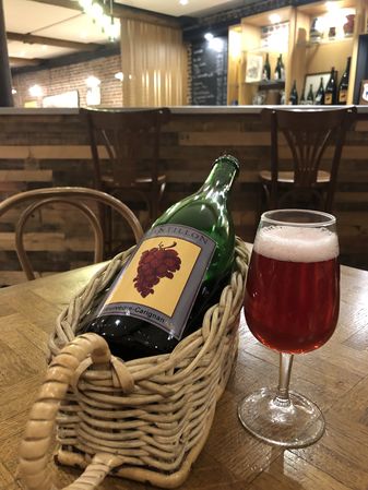 Du Lambic dans les vignes label