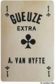 Gueuze Extra playing card.