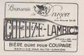 Brasserie Du Dragon print advertisement.