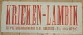 Krieken-Lambik sign.