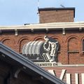 Old Belle-Vue sign at the former Belle Vue headquarters (former De Coster brewery). Now the MiMA Museum and Meininger Hotel. Photo: Matt