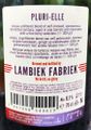 Back label, 2020.