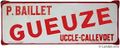 Enamel sign photo.