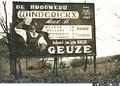 Antique postcard of a Winderickx billboard sign.