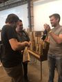 Raf Soef trading Goat Lambic for Coors Light