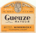 Gueuze du Mayeur label. Source: Pierre Tilquin