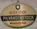 Gueuze Ph. Vandenstock enamel sign at Timmermans. Photo: Wolfram von Eschenbach