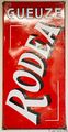 Gueuze Rodea enamel sign, 1950's.