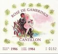 First blend of Gambrinus numbered label, courtesy of Berto Carduus