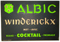 Albic cardboard sign. Source: Biermuseum, Oud Beersel