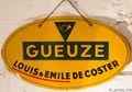 De Coster enamel sign, 1939.
