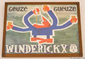 Gueuze Winderickx framed sign. Photo: Bill