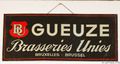 Brasserie Unies enamel sign. Photo: Bill