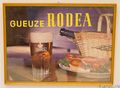 Rodea printed cardboard sign.