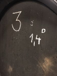 Amontillado barrel chosen for bottling, April 2019
