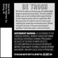 Rear label, U.S. version