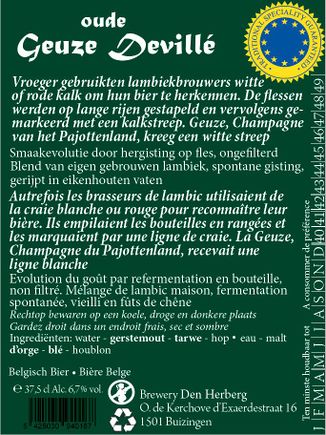 Back label