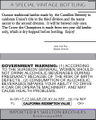 Cantillon Cuvée Des Champions, rear label