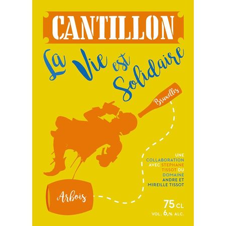 La Vie est Solidaire, used on the 12/27/2016 bottling for fundraiser
